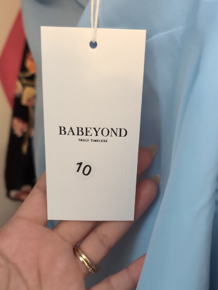 Light Blue Women's Asymmetrical Dress — image 3 of 3